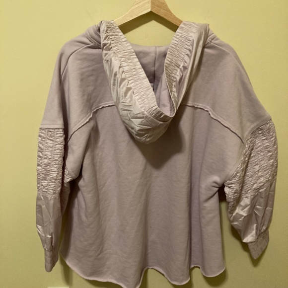 Free People Movement Spin Pullover V-Neck Hoodie in Pale Lilac LAST ONE NWT - Picture 5 of 8